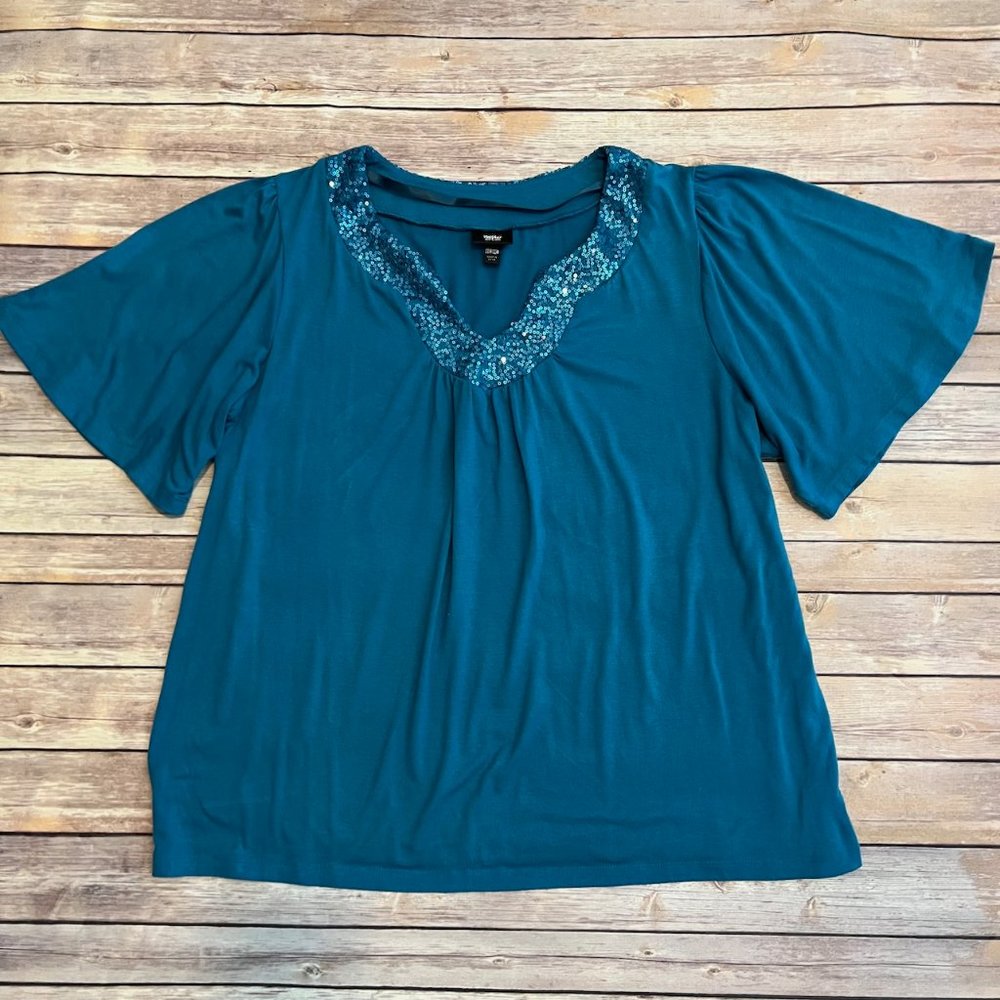 Mossimo Sequin Neck Top